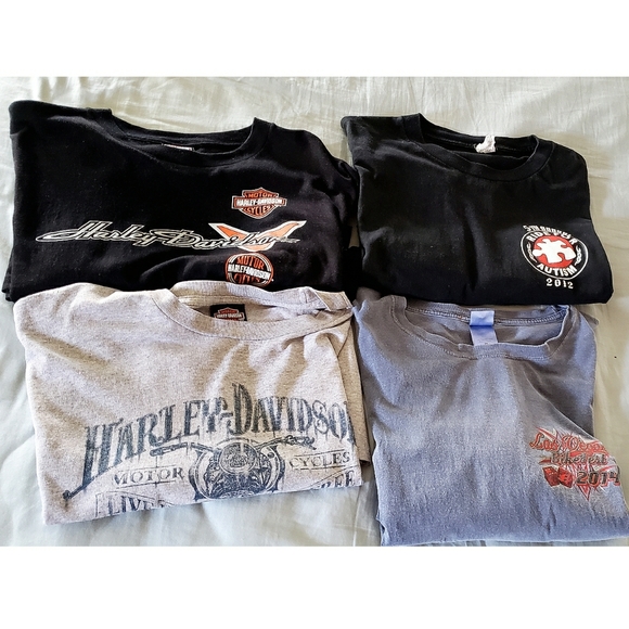 Harley-Davidson Other - Harley Davidson Biker Motorcycle Run Shirts Lot